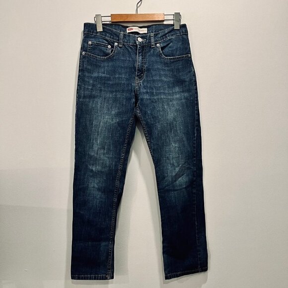 Levi's 541 Athletic Boyfriend Fit High Waist Medium Wash Straight Leg Ankle Crop - Picture 2 of 10